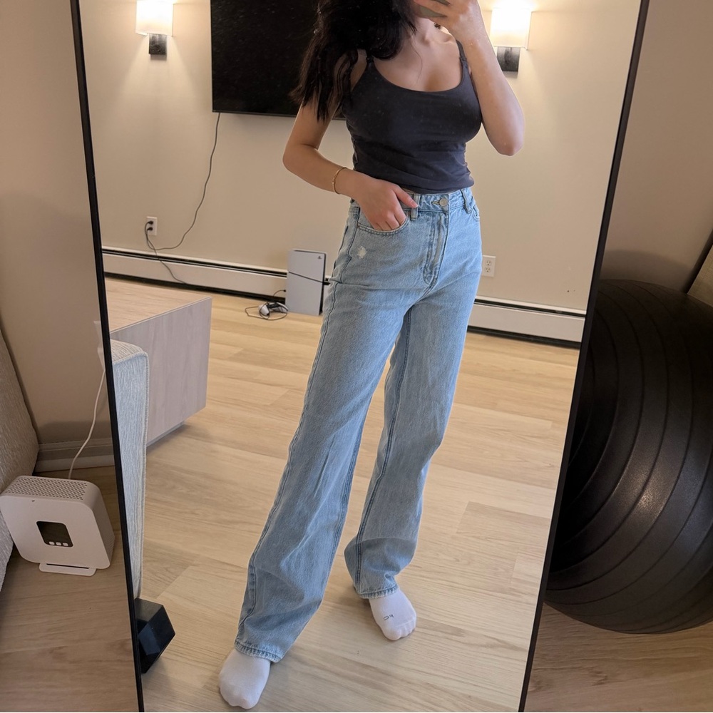 PacSun Light Blue Boyfriend Jeans with Relaxed Leg